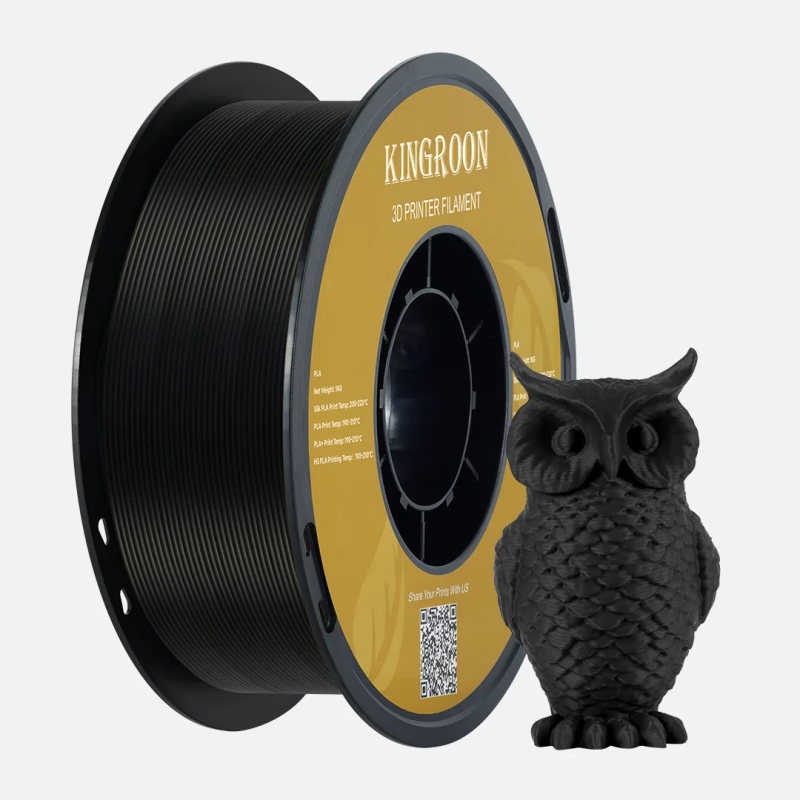 PLA Kingroon чорний 1кг (1.75мм) PLA Kingroon чорний 1кг (1.75мм)