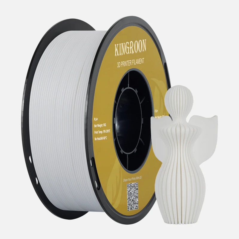 PLA+ Kingroon білий 1 кг (1.75мм) PLA+ Kingroon білий 1 кг (1.75мм)